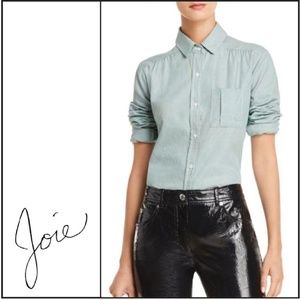 NWT { Joie } “Brenta" Shirred-Detail Shirt